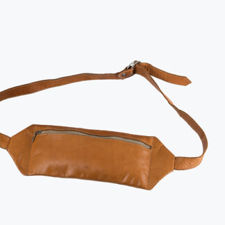 Leren vintage hippie heuptasje