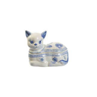 China vintage potje van kat