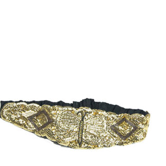 Vintage vlinderriem met pailletten
