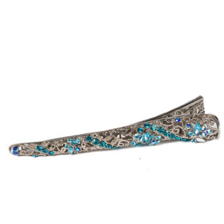 Klassieke retro haarclip met strass steentjes