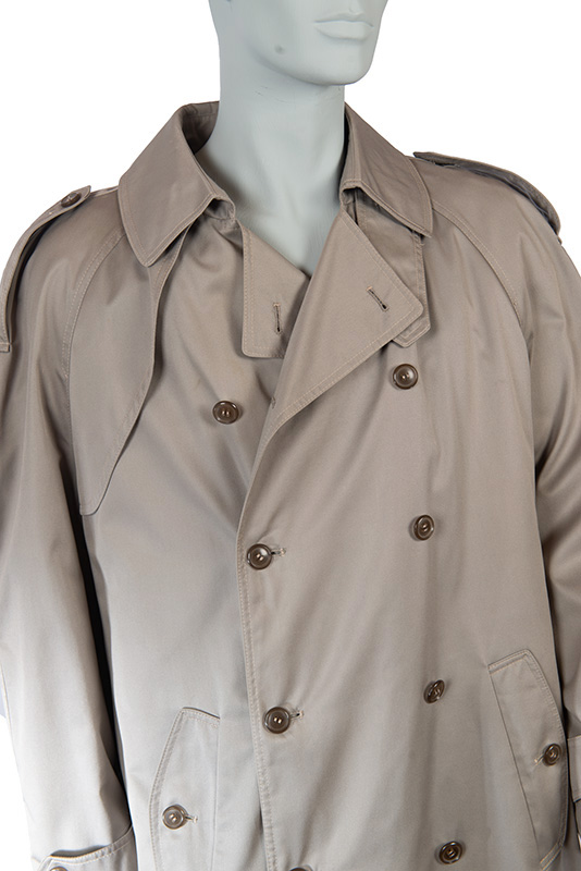 Vintage trenchcoat Shelter jas heren maat L - Afbeelding 2